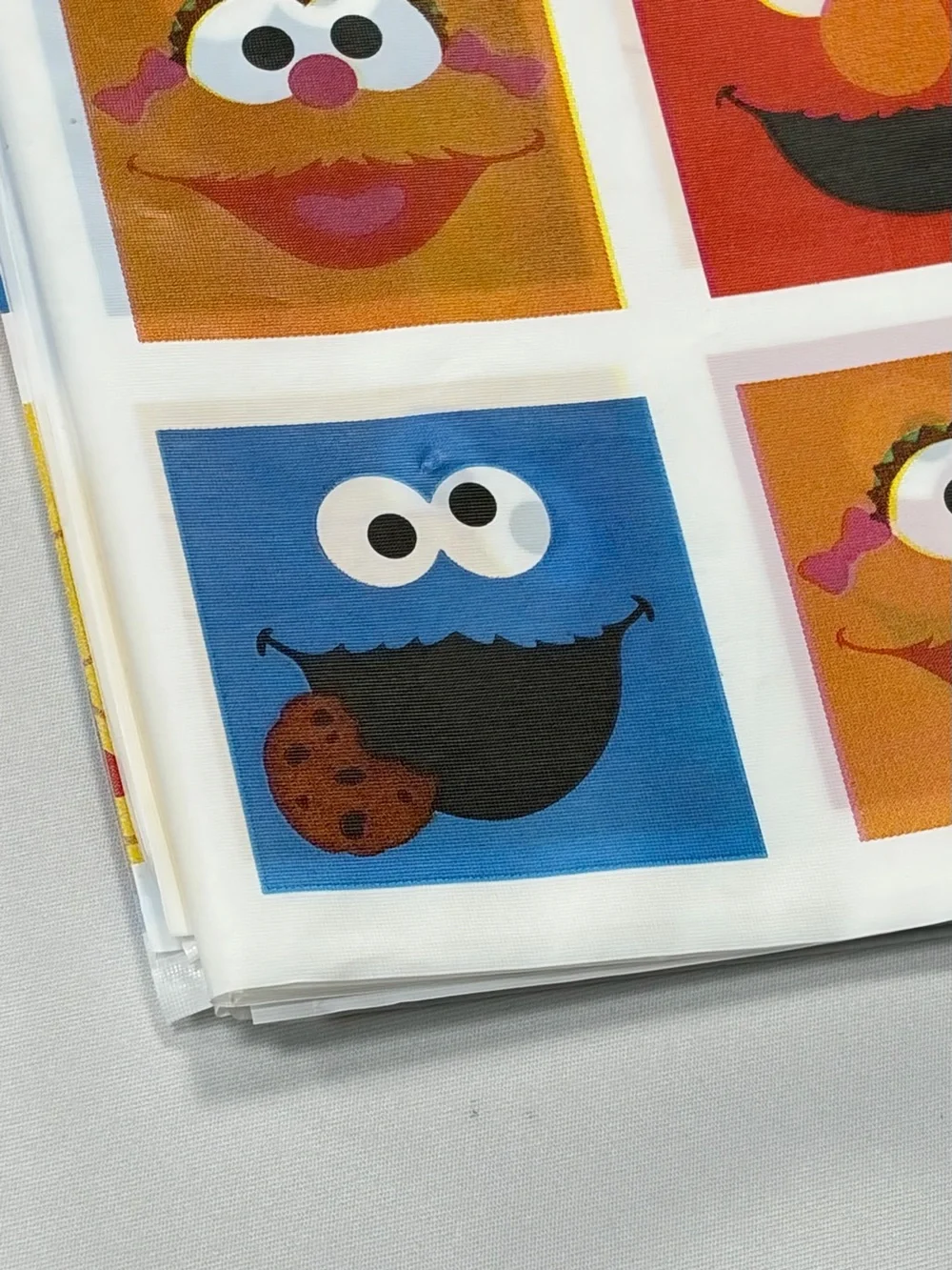 Vintage Sesame Street Plastic Tablecloth Lot of 5 Elmo Big Bird Cookie Monster